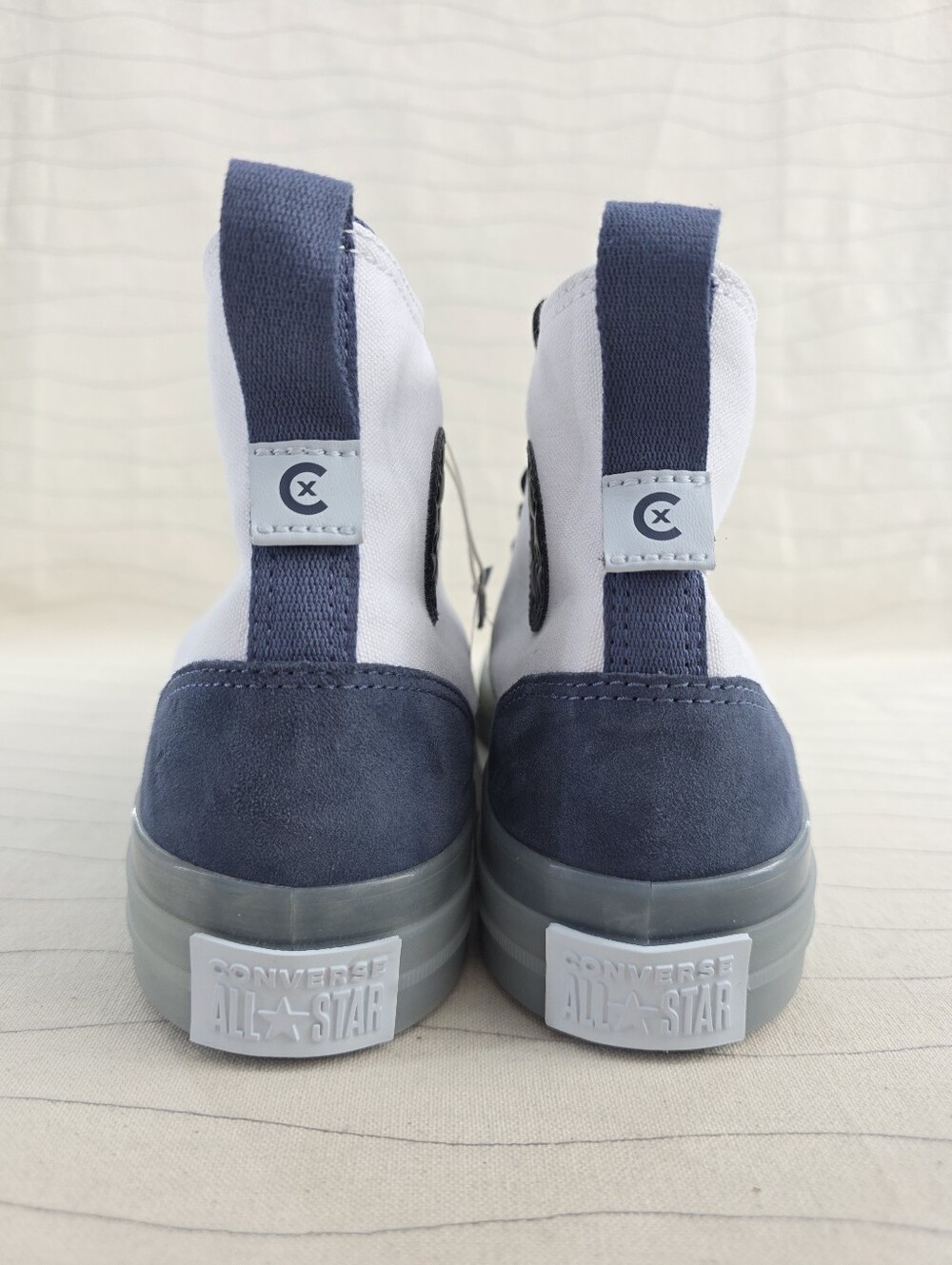 Converse Mens Chuck Taylor All Star CX EXP2 White Blue Shoes A12869C Size 10.5 - Picture 7 of 12